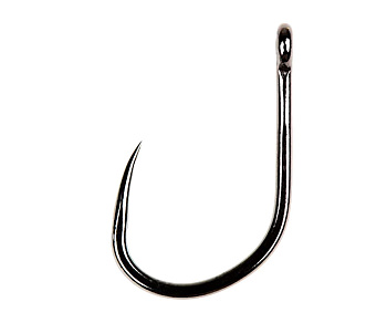 Крючки с колечком Owner Carp Iseama BL w/eye BC Size 8 Черный никель безбородые