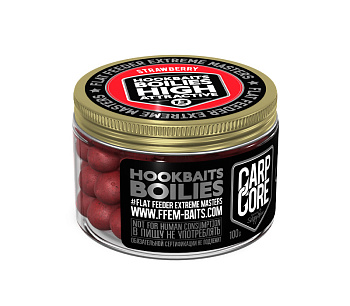 Бойлы тонущие FFEM Baits насадочные Hookbaits Boilie Strawberry 13мм 100 г (Земляника) 
