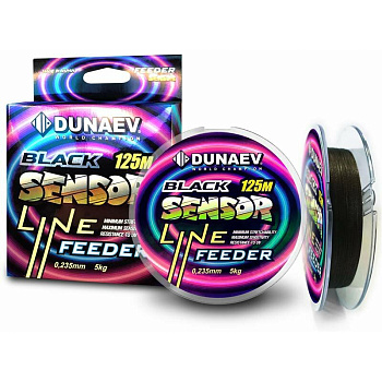 Леска Dunaev Black Sensor  125м 7,0кг/0,285мм (Черная) 