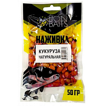 Кукуруза насадочная Lion Baits Наживка натуральная Natural 50 г (Натуральная) 