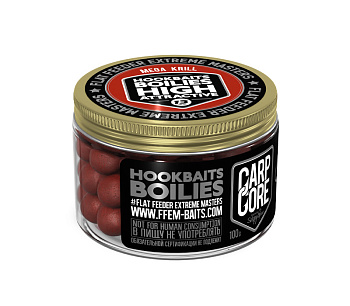 Бойлы тонущие FFEM Baits насадочные Hookbaits Boilie Mega Krill 13мм 100 г (Мега криль) 