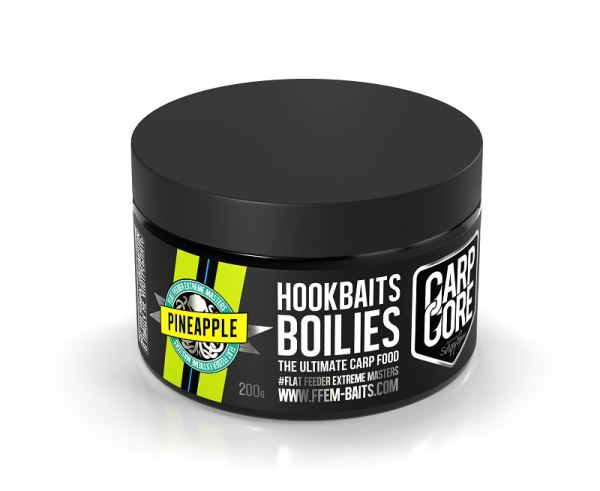 Бойлы тонущие FFEM Baits насадочные Hookbaits Boilie Pineapple N-Butyric 16мм 200 г (Ананас)