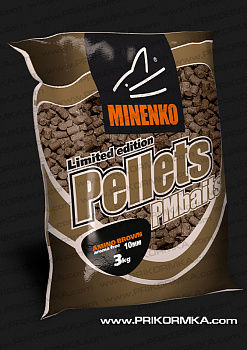 Пеллетс Minenko PMbaits Amino Brown 10мм 3 кг (Без вкуса)   Коричневый
