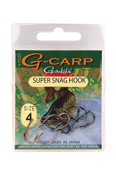 Крючки Gamakatsu G-Carp Super Snag Size 4  