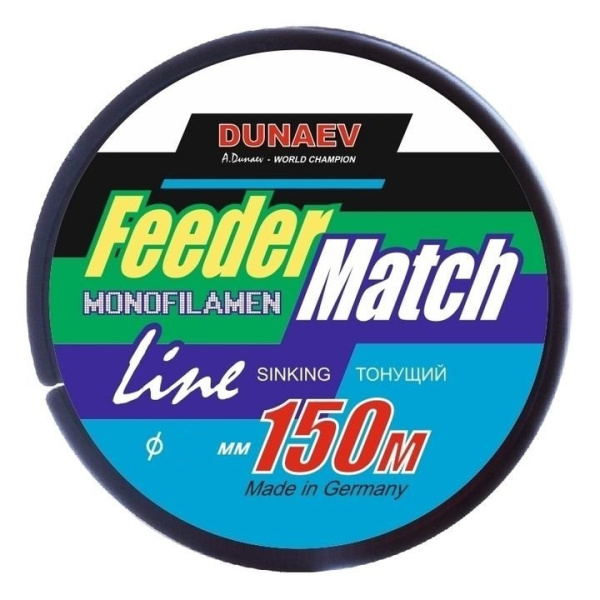 Леска Dunaev Feeder-Match Sinking  150м 8,3кг0,30мм (Black)