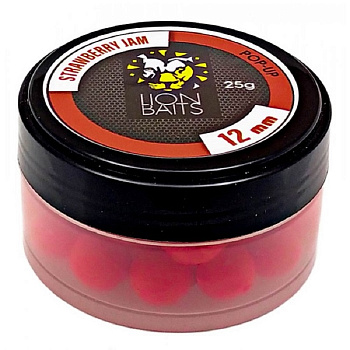 Бойлы плавающие Lion Baits   Strawberry Jam 12мм 25 г (Клубничный джем) 