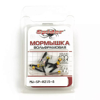 Мормышка Черт Spider D-1,5 мм.L-8 мм. (вольфрам) 5 г