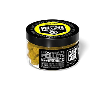 Пеллетс FFEM Baits насадочный Pellets  Pineapple 13мм 100 г (Ананас) Просверленный  Желтый