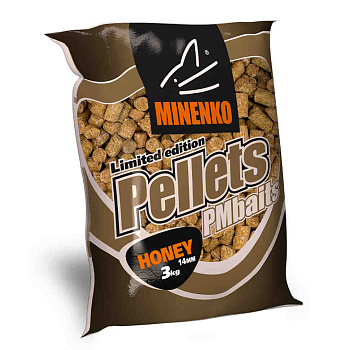 Пеллетс Minenko PMbaits Honey 14мм 3 кг (Мед)   Желтый