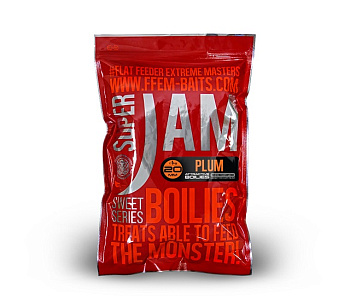 Бойлы тонущие FFEM Baits Super Jam Super Plum 20мм 1 кг (Супер Слива) 