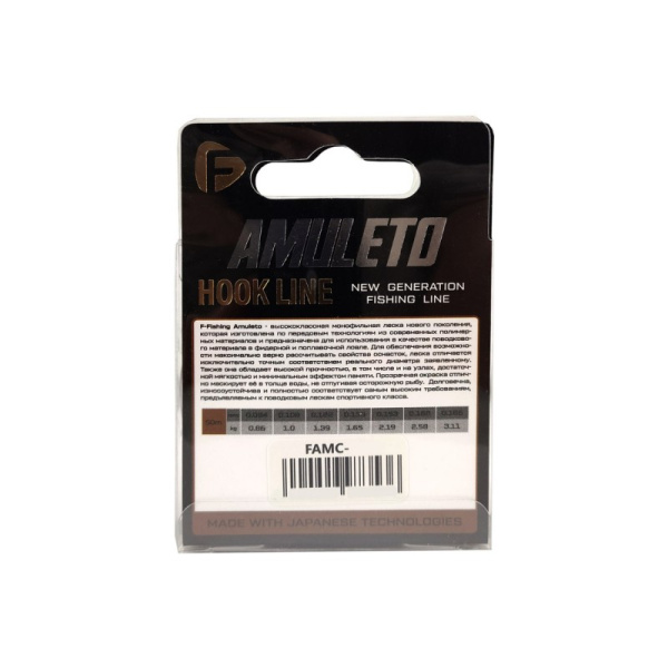 Леска F-fishing Amuleto  50м 2,19кг0,153мм3