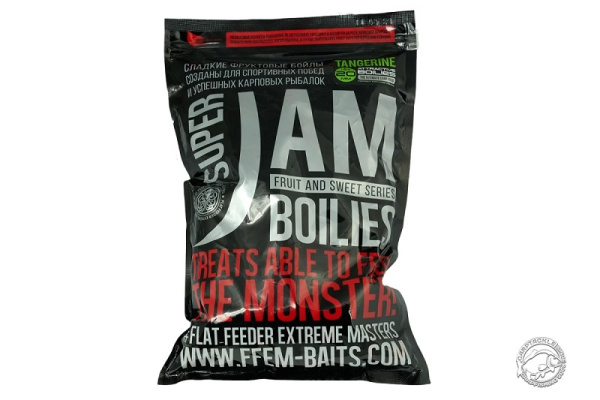 Бойлы тонущие FFEM Baits Super Jam Tangerine 20мм 1 кг (Мандарин)