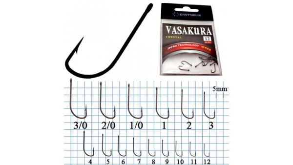 Крючки  New Vasakura Crystal Size 12
