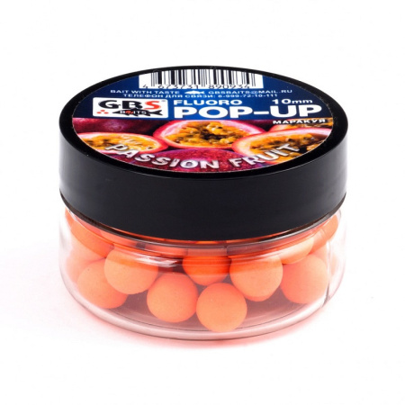 Бойлы плавающие GBS Baits   Passion Fruit 10мм 50 г (Маракуйя)