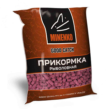 Пеллетс Minenko Good Catch Strawberry 10мм 0,7 кг (Клубника)   Красный