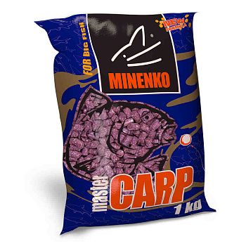Пеллетс Minenko Master Carp Garlic 10мм 1 кг (Чеснок)   Меланжевый