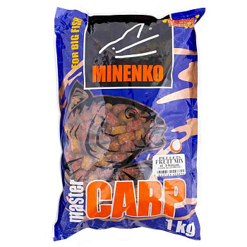 Пеллетс Minenko Master Carp Fruit Mix 10мм 1 кг (Фруктовый Микс)   Разноцветный