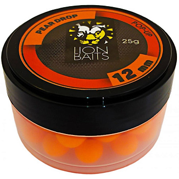 Бойлы плавающие Lion Baits   Pear Drop 12мм 25 г (Кислая груша) 