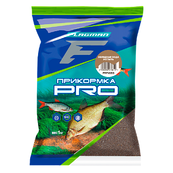 Прикормка фидерная F-fishing Pro Холодная вода Bloodworm 1 кг (Мотыль) 