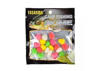 Кукуруза силиконовая без ароматизатора плавающая Vasakura Mix Color (Разноцветная) 