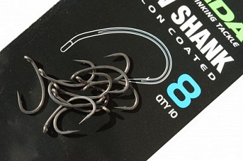 Крючки Korda Kurv Shank Size 8 Тефлон 