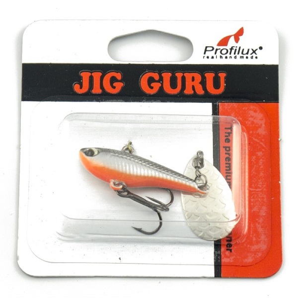 Тейл спиннер Profilux Jig Guru  14гр. цв.302 (Серебро-черноспинка)