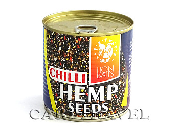 Зерновая смесь Lion Baits  Hemp seeds with Chilli 430 г (Конопля с чили) 