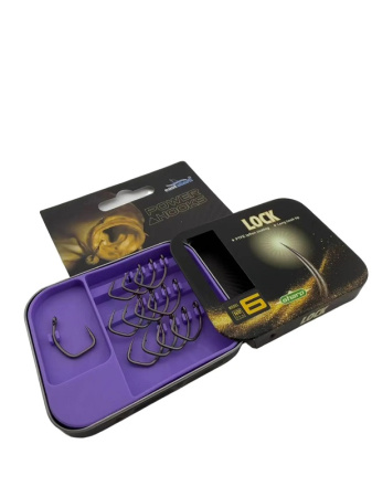 Крючки EastShark ES 2026 LOCK Size 6 Тефлон с бородкой