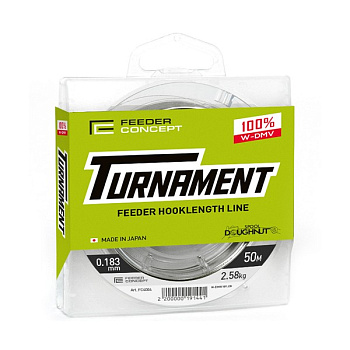 Поводочная леска Feeder Concept Turnament  50м 2,58кг/0,183мм (Прозрачный) 