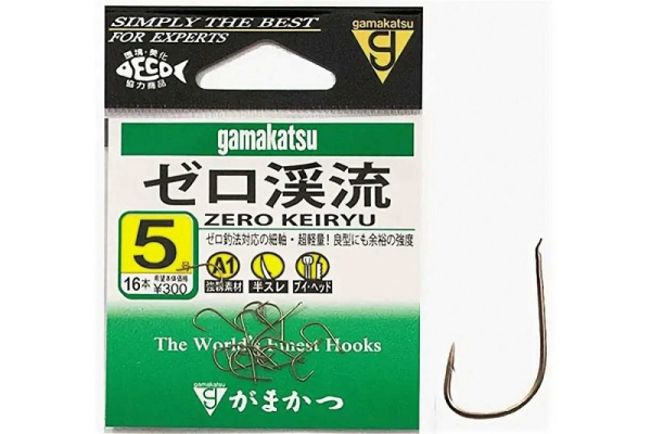 Крючки с лопаткой Gamakatsu A1 Zero Keiryu Size 5  с бородкой
