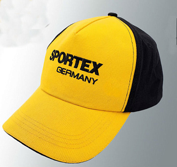 Бейсболка Sportex Logo Cap NEW 2020 One size Желтая с чёрным
