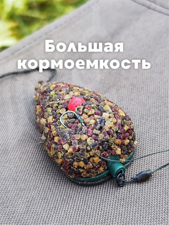 Набор неоснащенных кормушек Вектор 6 шт без пресс формы Tackle Fish Flat Method  100г