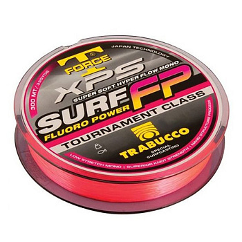 Леска Trabucco T-Force XPS Surf Fluoro Power  300м 9,54кг/0,283мм (Розовая) 