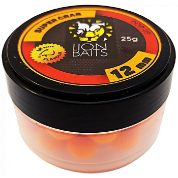 Бойлы плавающие Lion Baits   Super Crab 12мм 25 г (Супер краб) 
