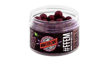 Бойлы пылящие FFEM Baits насадочные Soluble Boilies HNV- Smoked Salmon 12мм 9шт. 80 г (Копченый лосо