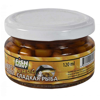 Кукуруза насадочная (стекло) Fishberry  Sweet fish 120 г (Сладкая рыба) 