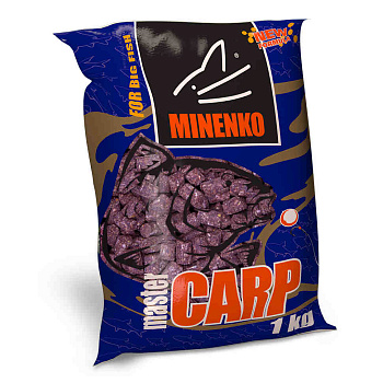 Пеллетс Minenko Master Carp Garlic 14мм 1 кг (Чеснок)   Меланжевый