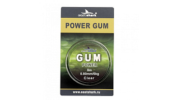 Резина для фидерной оснастки EastShark Power Gum  8м 6кг/0,8 мм (Clear) 