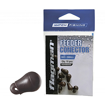 Фидерные коннекторы F-fishing Brown Big+Small, 10шт