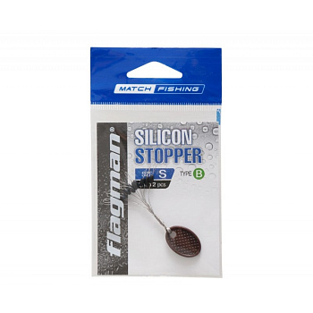 Стопор бочонок F-fishing Silicon stopper S (черный)