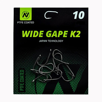 Крючки карповые VN Tackle Wide Gape K2 Size 10 Тефлон NEW