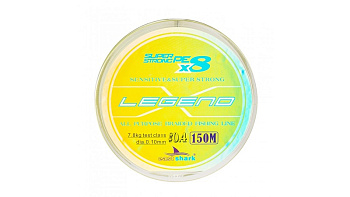 Плетеный шнур EastShark Legend X8  150м 33,4кг/0,30мм (Желтый) 