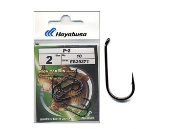 Крючки Hayabusa P-2 Size 6 Черный никель 