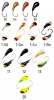 Мормышка Чесночинка с отверстием Spider