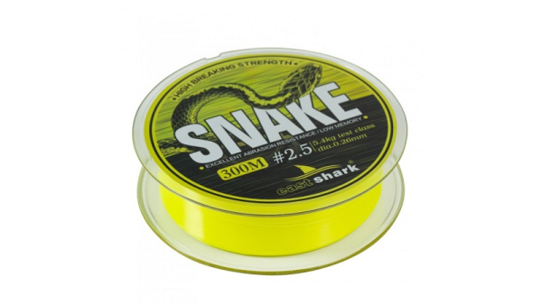 Леска EastShark  SNAKE  300м  (флюоресцентный жёлтый) 1
