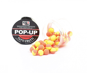 Бойлы плавающие GBS Baits   Tutti Frutti 10мм 50 г (Тутти фрутти) 