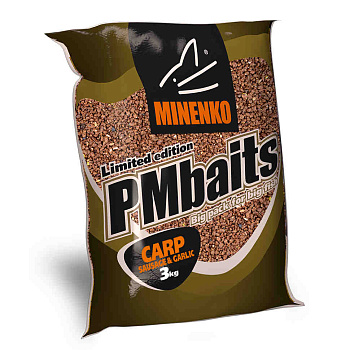 Прикормка сыпучая Minenko PMBaits Sausage&Garlic 3 кг (Сосиска и чеснок) 