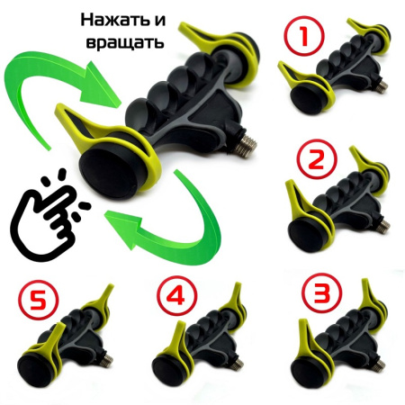 Держатель удилища (Гребенка) Carp Hunter Front Rest CH-9426   1шт 22 см
