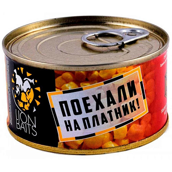 Кукуруза насадочная Lion Baits поехали на платник Strawberry 140 г (Клубника) 