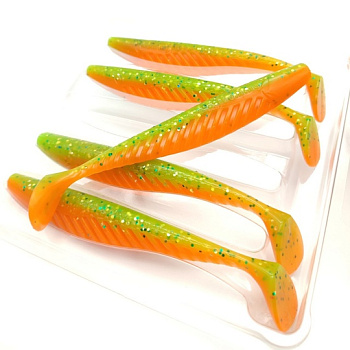 Силиконовая приманка Виброхвост YUMMY Baits Pike Shad 5in(130мм) съедобная (color: 312)